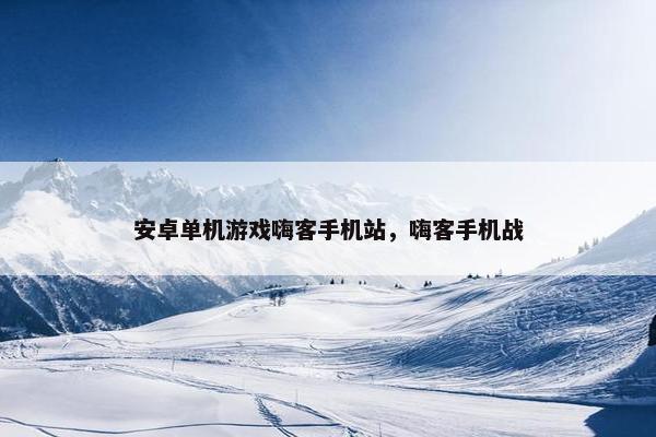 安卓单机游戏嗨客手机站，嗨客手机战