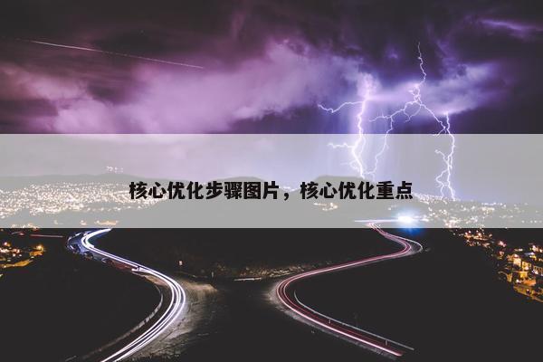 核心优化步骤图片，核心优化重点
