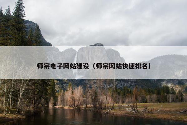 师宗电子网站建设（师宗网站快速排名）