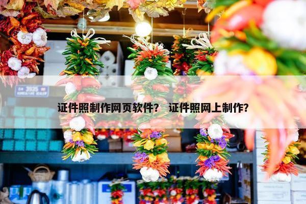 证件照制作网页软件？ 证件照网上制作？