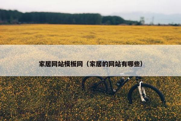 家居网站模板网（家居的网站有哪些）