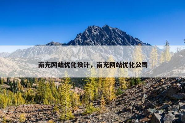 南充网站优化设计，南充网站优化公司