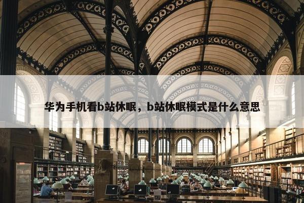 华为手机看b站休眠，b站休眠模式是什么意思