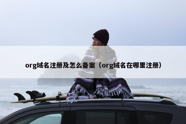 org域名注册及怎么备案（org域名在哪里注册）