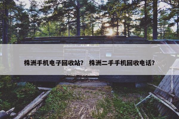 株洲手机电子回收站？ 株洲二手手机回收电话？
