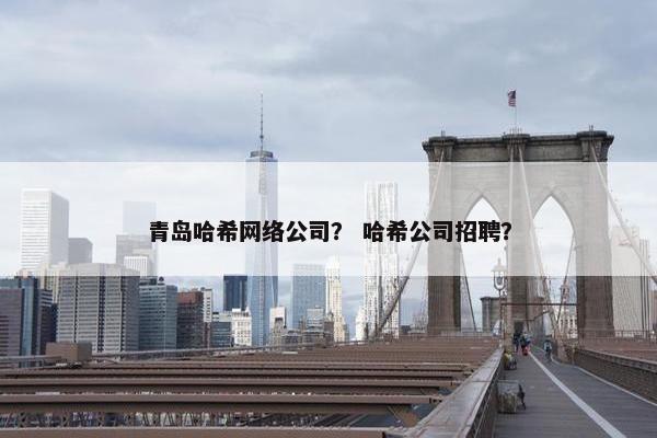 青岛哈希网络公司？ 哈希公司招聘？