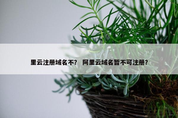 里云注册域名不？ 阿里云域名暂不可注册？