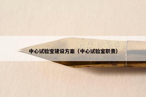 中心试验宝建设方案（中心试验室职责）