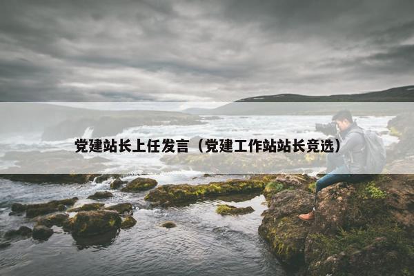 党建站长上任发言（党建工作站站长竞选）