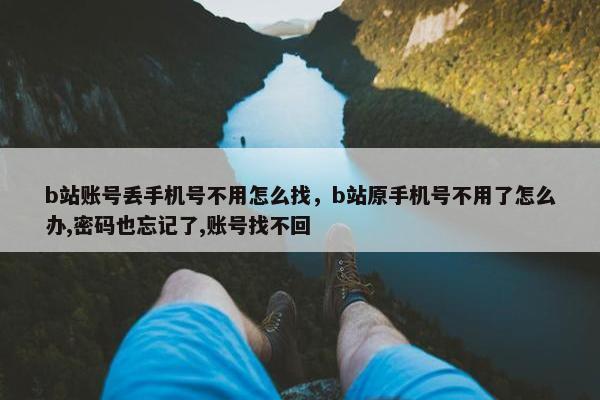 b站账号丢手机号不用怎么找，b站原手机号不用了怎么办,密码也忘记了,账号找不回