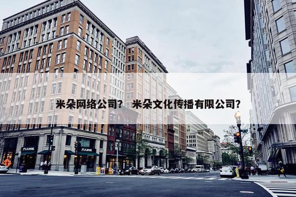 米朵网络公司？ 米朵文化传播有限公司？