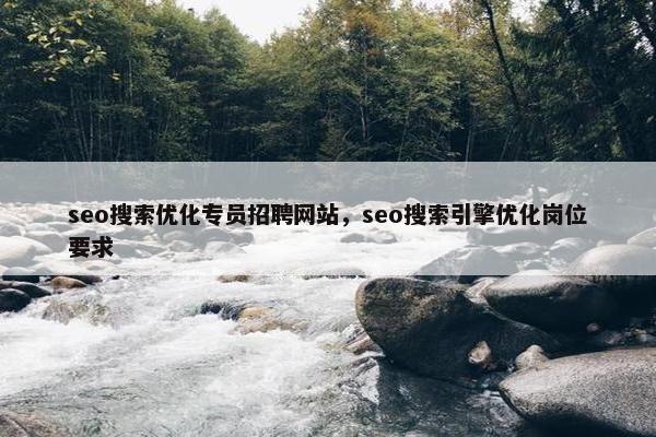 seo搜索优化专员招聘网站，seo搜索引擎优化岗位要求