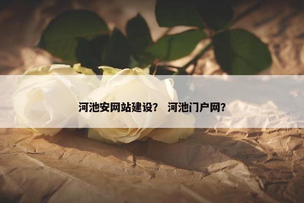 河池安网站建设？ 河池门户网？
