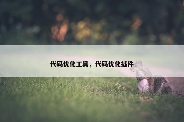 代码优化工具，代码优化插件