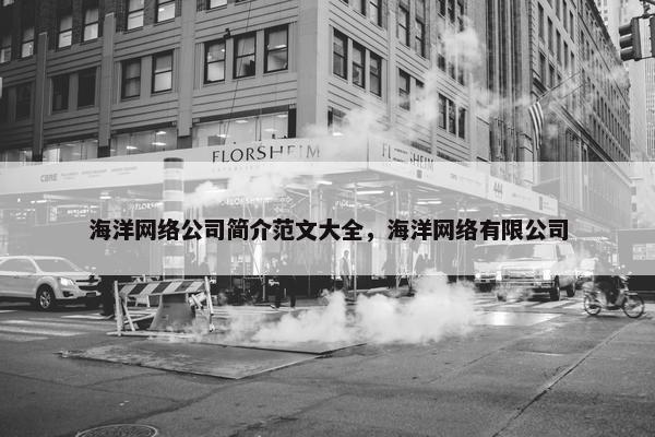 海洋网络公司简介范文大全，海洋网络有限公司