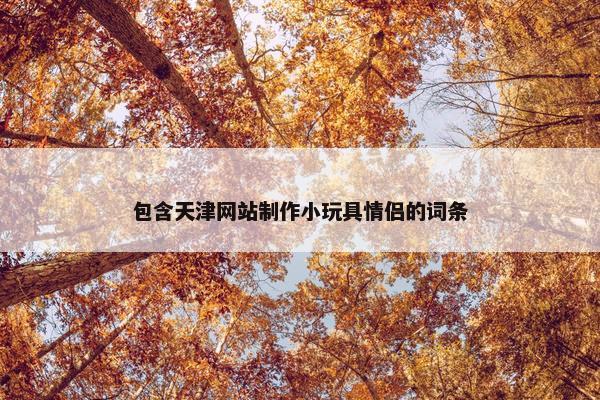 包含天津网站制作小玩具情侣的词条