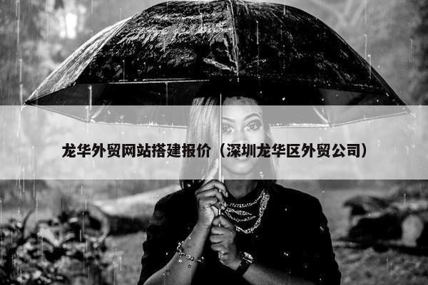 龙华外贸网站搭建报价（深圳龙华区外贸公司）