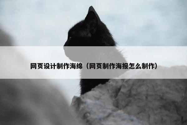 网页设计制作海绵（网页制作海报怎么制作）