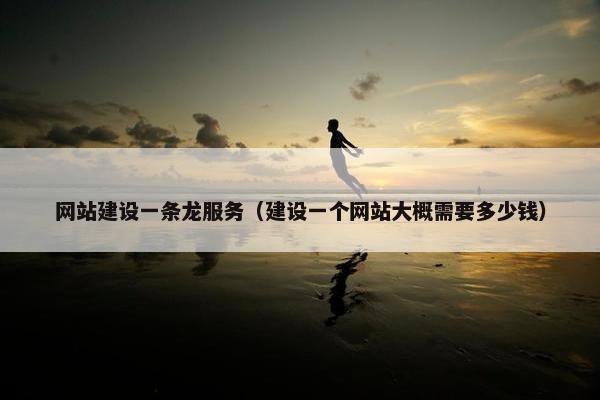 网站建设一条龙服务（建设一个网站大概需要多少钱）