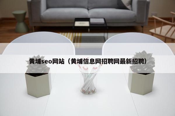 黄埔seo网站（黄埔信息网招聘网最新招聘）