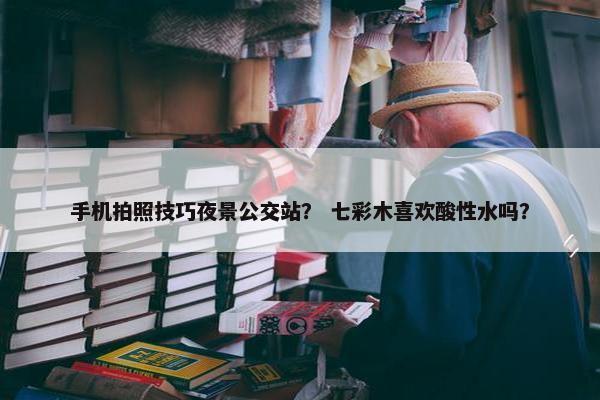 手机拍照技巧夜景公交站？ 七彩木喜欢酸性水吗？