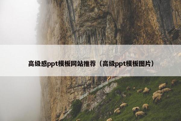 高级感ppt模板网站推荐（高级ppt模板图片）