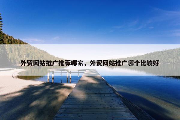 外贸网站推广推荐哪家，外贸网站推广哪个比较好