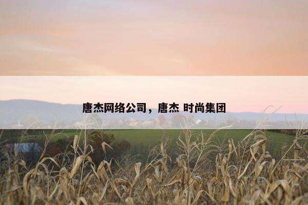 唐杰网络公司，唐杰 时尚集团