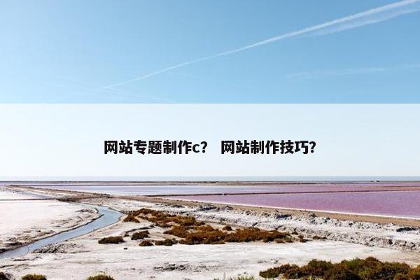 网站专题制作c？ 网站制作技巧？