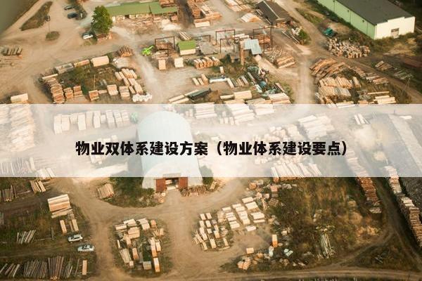 物业双体系建设方案（物业体系建设要点）