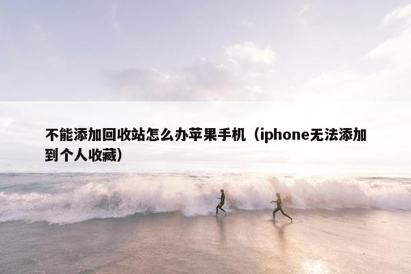 不能添加回收站怎么办苹果手机（iphone无法添加到个人收藏）