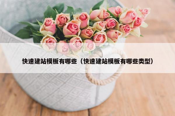 快速建站模板有哪些（快速建站模板有哪些类型）
