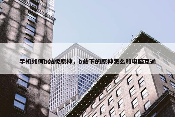手机如何b站版原神，b站下的原神怎么和电脑互通