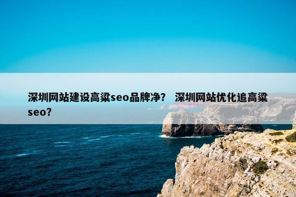 深圳网站建设高粱seo品牌净？ 深圳网站优化追高粱seo？