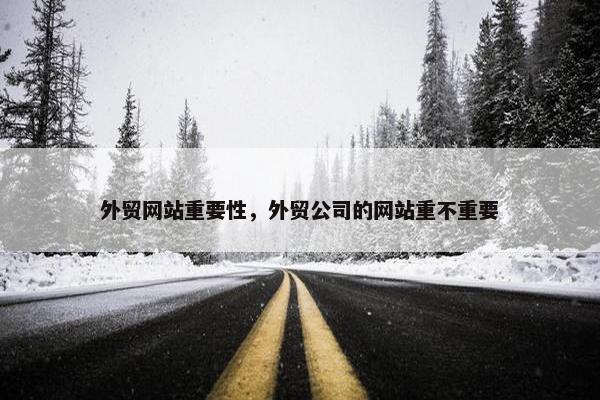 外贸网站重要性，外贸公司的网站重不重要