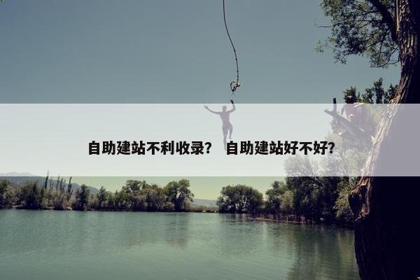 自助建站不利收录？ 自助建站好不好？