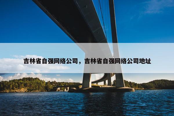 吉林省自强网络公司，吉林省自强网络公司地址