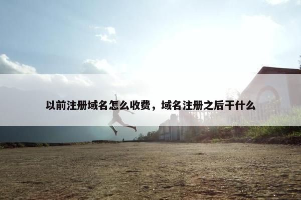 以前注册域名怎么收费，域名注册之后干什么