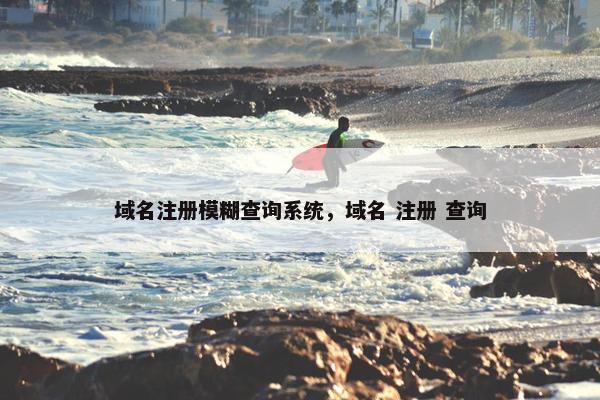 域名注册模糊查询系统，域名 注册 查询