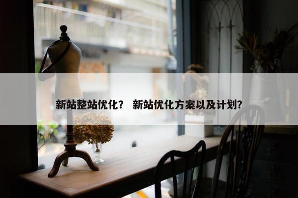 新站整站优化？ 新站优化方案以及计划？