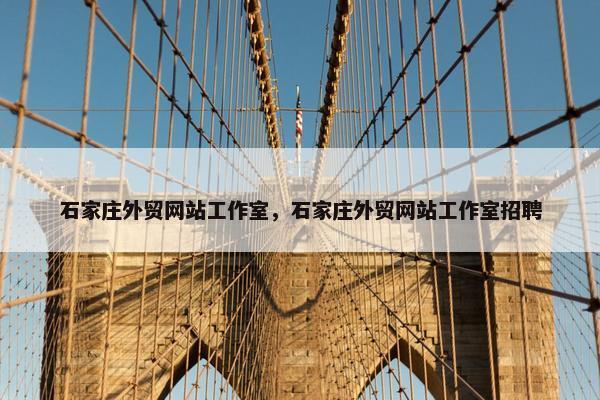石家庄外贸网站工作室，石家庄外贸网站工作室招聘