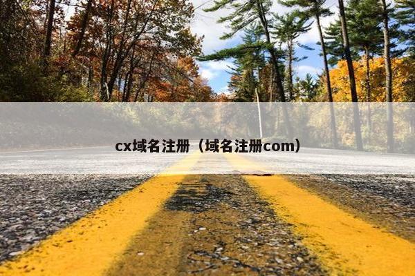cx域名注册（域名注册com）